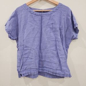 Linen pocket tee